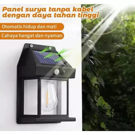(COD) Lampu Dinding Sensor Tenaga Surya Lampu Teras Rumah Outdoor