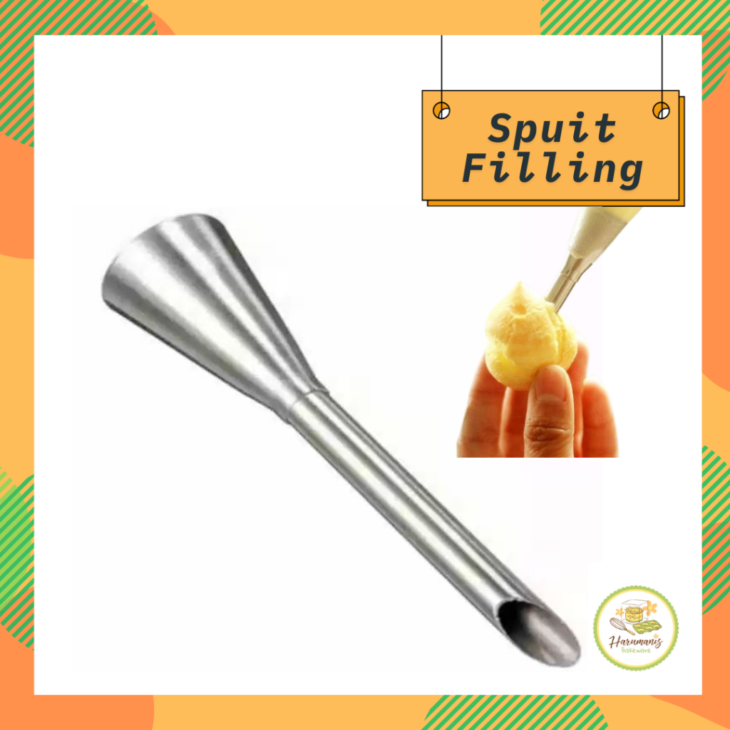 Spuit Filling Puff Nozzle Untuk Isian Pengisi Krim Vla Selai Kue Sus Spuit untuk memasukan filling /