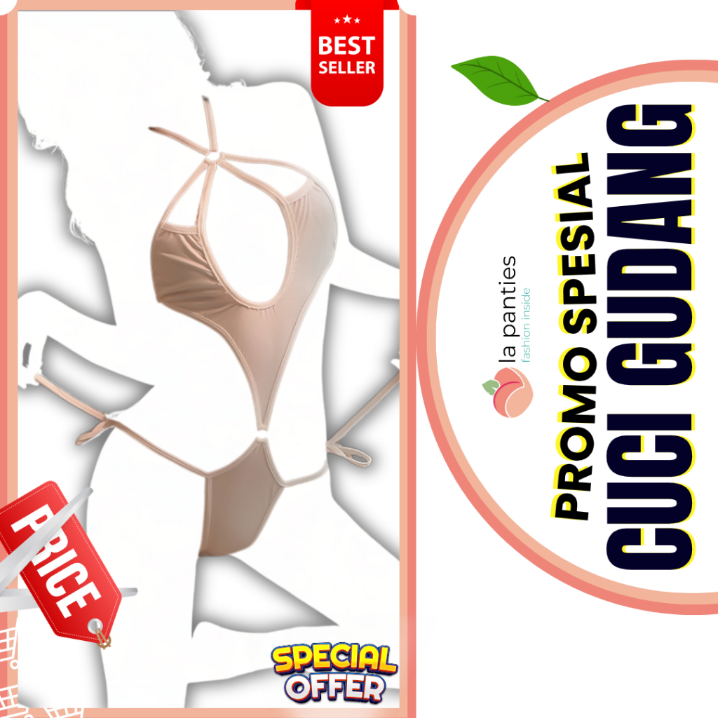 La Panties Baju Bodysuits Lingerie Sexy Press Badan Body Fit Wanita Dewasa Gaun Malam Gaya Jepang Ja