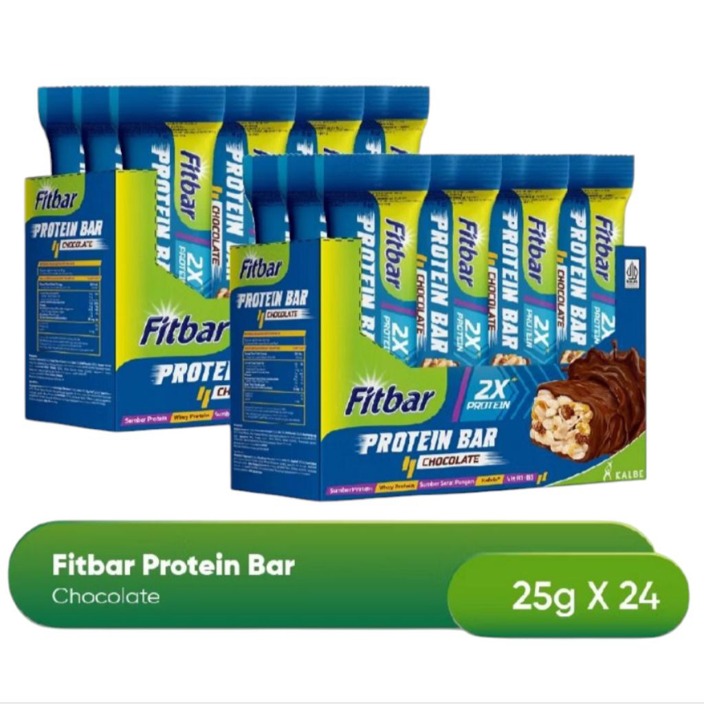 

Fitbar Protein Chocolate 12 x 25 gr Snack Bar