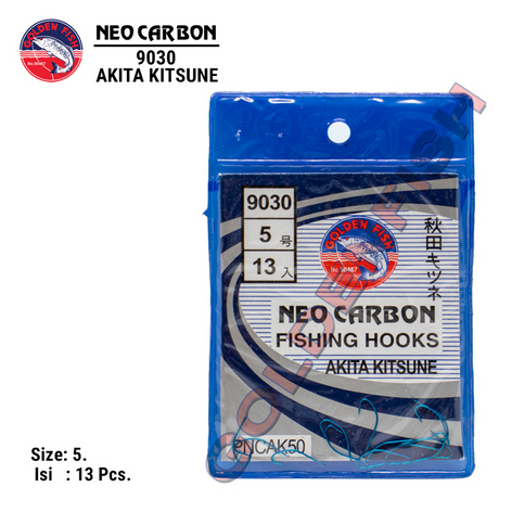 Kail Golden Fish NEO CARBON 9030 Akita Kitsune Biru Tanpa Lubang