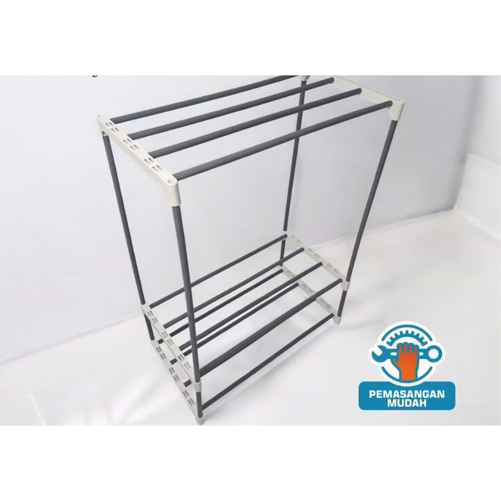 Jemuran Baju jemuran Pakaian Jemuran Aluminium Lipat Jemuran Gantung Baju Bayi jemuran Rak jemuran H