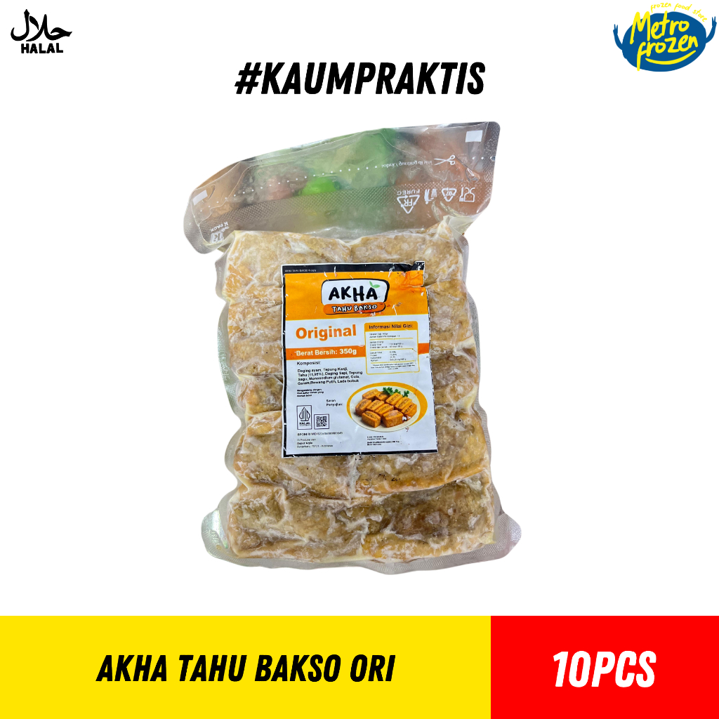 

AKHA Tahu Bakso Original & Tahu Bakso Pedas 10pcs // tahu bakso murah Banjarmasin // tahu bakso instan