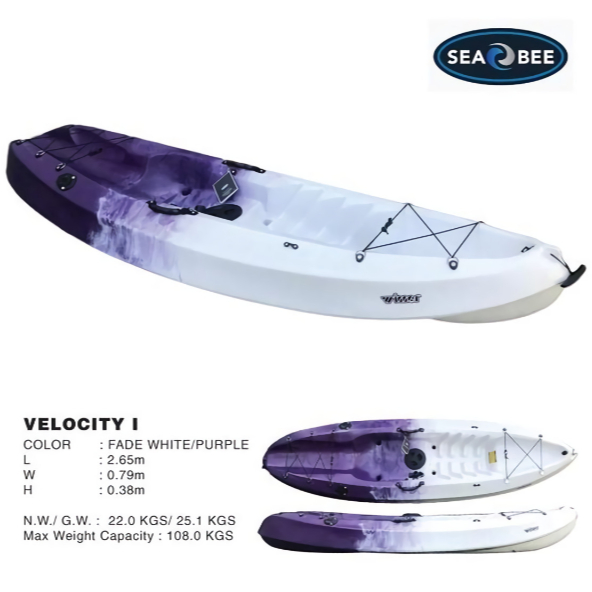 Wahana air perahu kayak atau perahu kano Velocity 1 Series Seabee