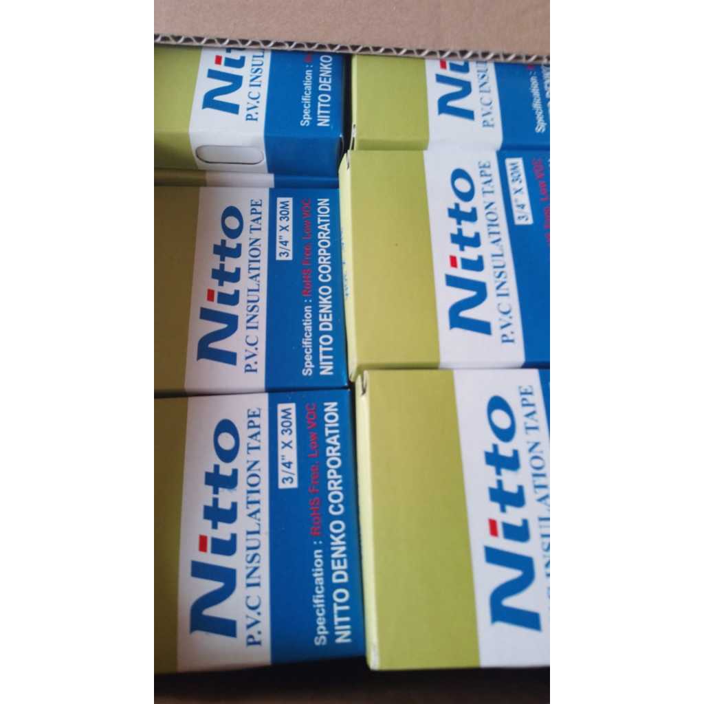 

NITTO ISOLASI HITAM ISOLASI LISTRIK 1DUS