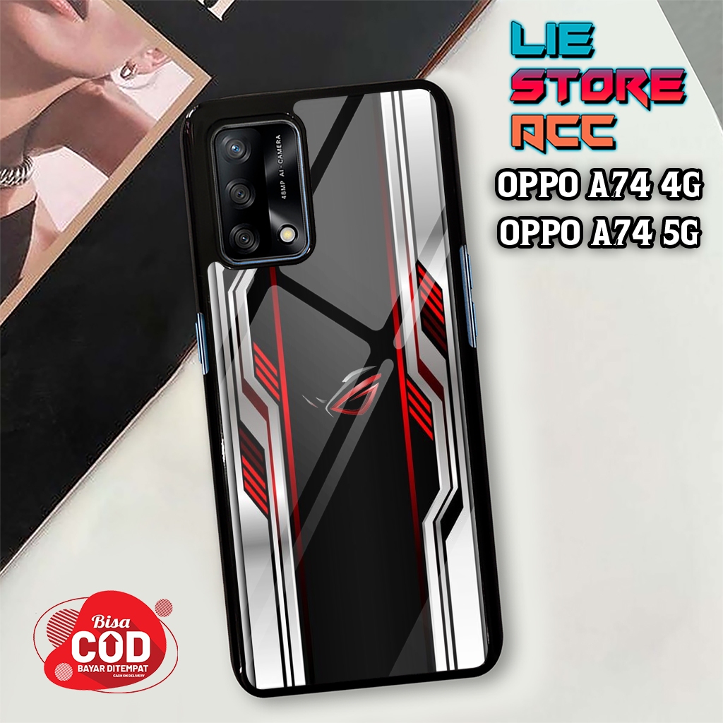 liestore_acc Case OPPO A74 4G / OPPO A74 5G Motif [ ROG ] Hp Glossy Casing Hardcase Softcase Bisa co