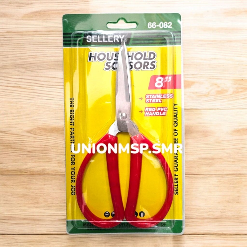 

Gunting Rumah Tangga Sellery 66-082 8 Inch Original – Household Scissors 8” Tajam Serbaguna Stainless Steel