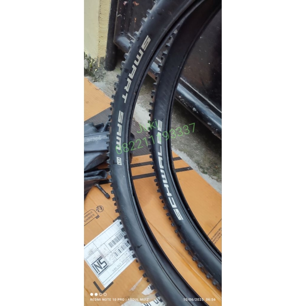 sepasang ban schwalbe smart sam size 27.5 x 2.25