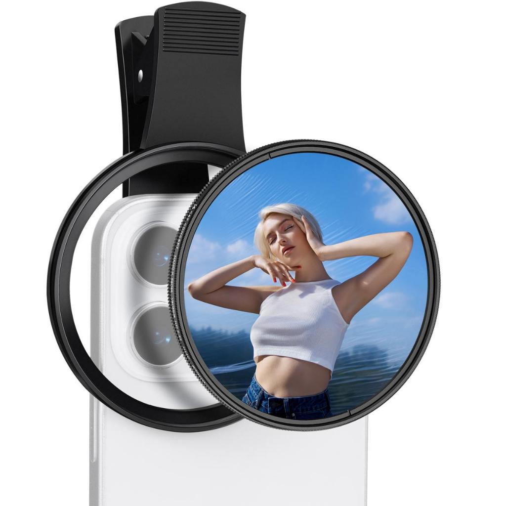 Concept 67mm Clip-on ND2-32 Phone Filter to All Mobile Phone Models - Fiter Hp - Filter Kamera