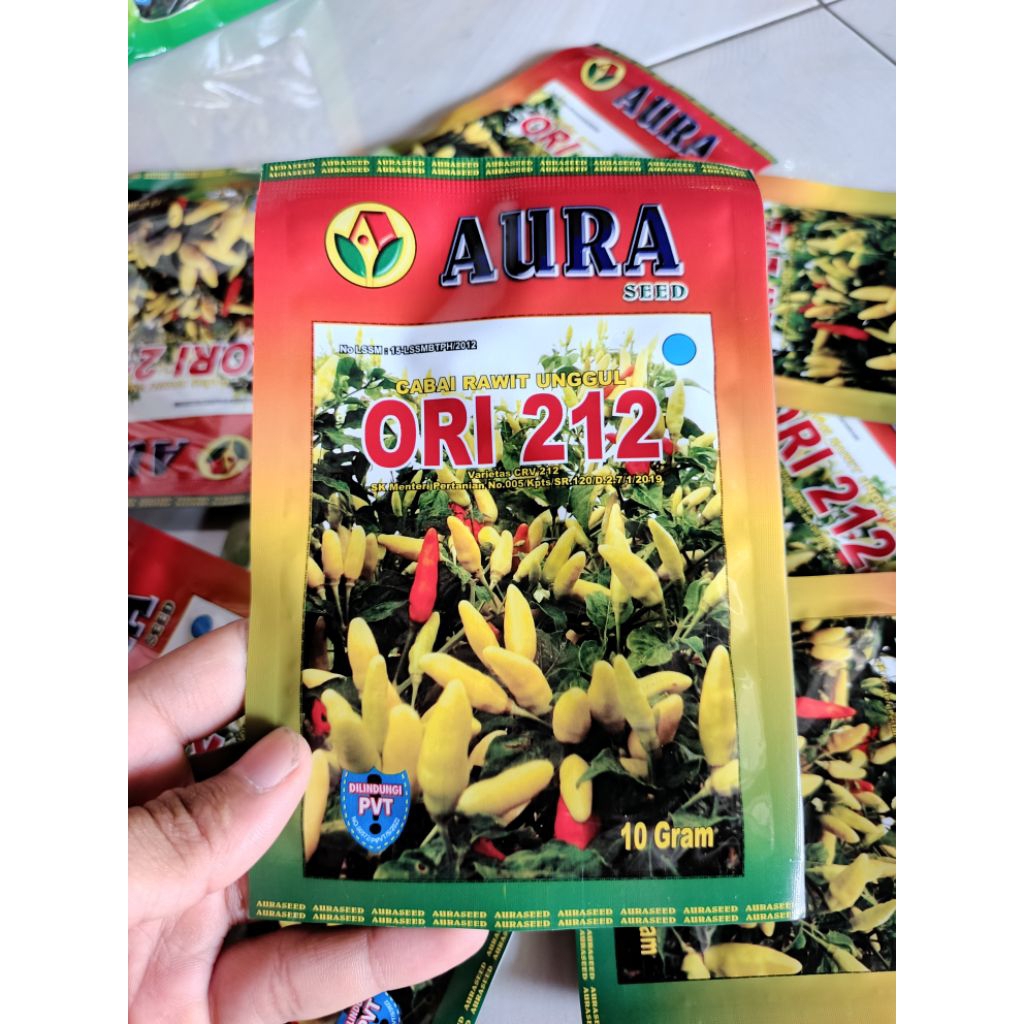 Benih bibit Cabe ORI 212 AURA 10gr Original