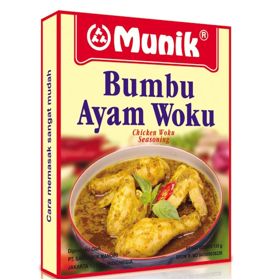 

MUNIK BUMBU INSTAN AYAM WOKU 135 GR chicken woku seasoning