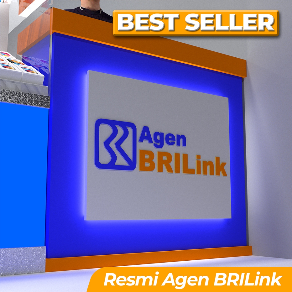 Plang Agen BRILink Resmi - Huruf Timbul Tebal 6mm