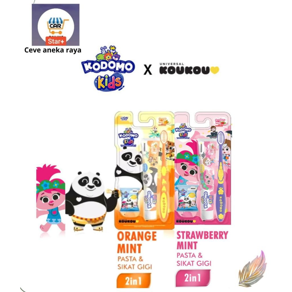 KODOMO| FORMULA | KODOMO KOU-KOU Pasta Gigi Dan Sikat Gigi Anak 1 Set