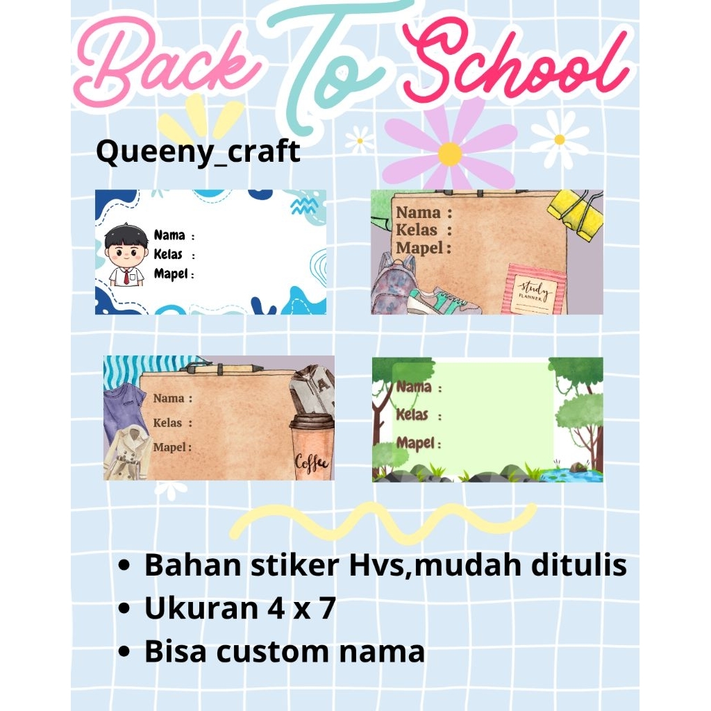 

Label Nama Mapel Buku Sekolah isi 20