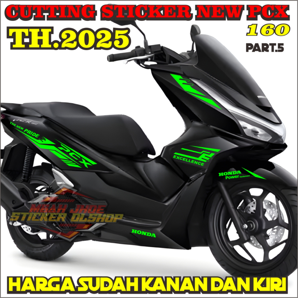 Stiker Bodi New Honda PCX 160 2025 ABS CBS. Lis Bodi Honda PCX 2025 Stiker PCX Terbaru Decal PCX 160
