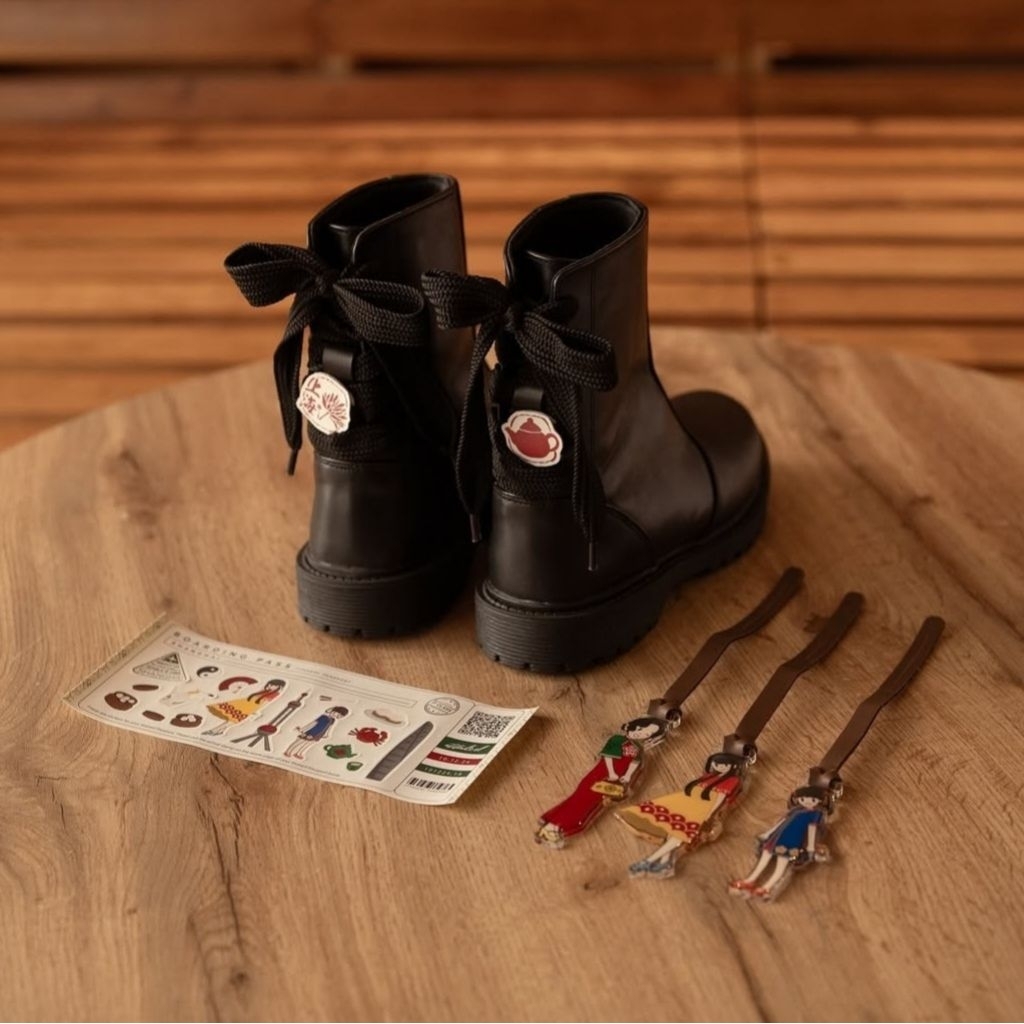 Ittaherl Shanghai Boots Ink Genuine Leather Size 40 New