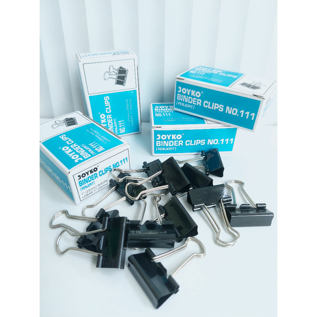 

JOYKO NO. 111 Binder Clip / Paper Clip - Isi 12 Pcs