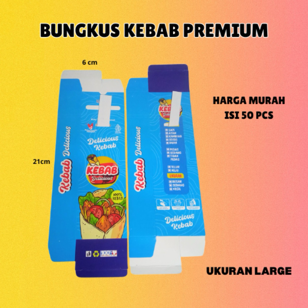 

KEMASAN KEBAB PREMIUM IVORI PUTIH 21 × 6.5 × 3.5 CM HIGH QUALITY TEBAL PRODUK TERBARU 50 Pcs | DUS KOTAK KEBAB PREMIUM TIKEMASAN KEBAB PREMIUM BOX KEBAB PREMIUM FROZEN FOOD KEBAB