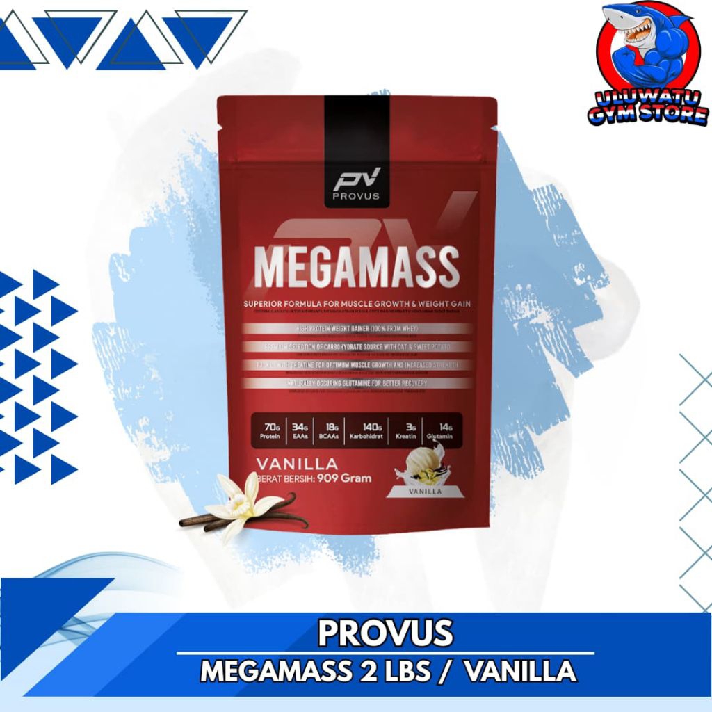 

PROVUS MEGAMASS 2lbs 2 LBS 900gram - Susu Penggemuk Protein Gain Weight