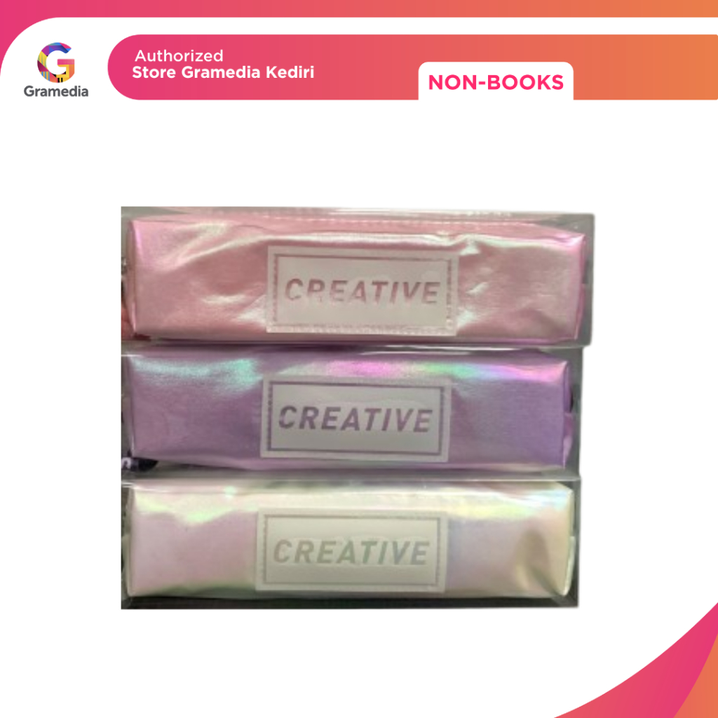 

Gramedia Kediri-kako pencase slim metalic iridescent