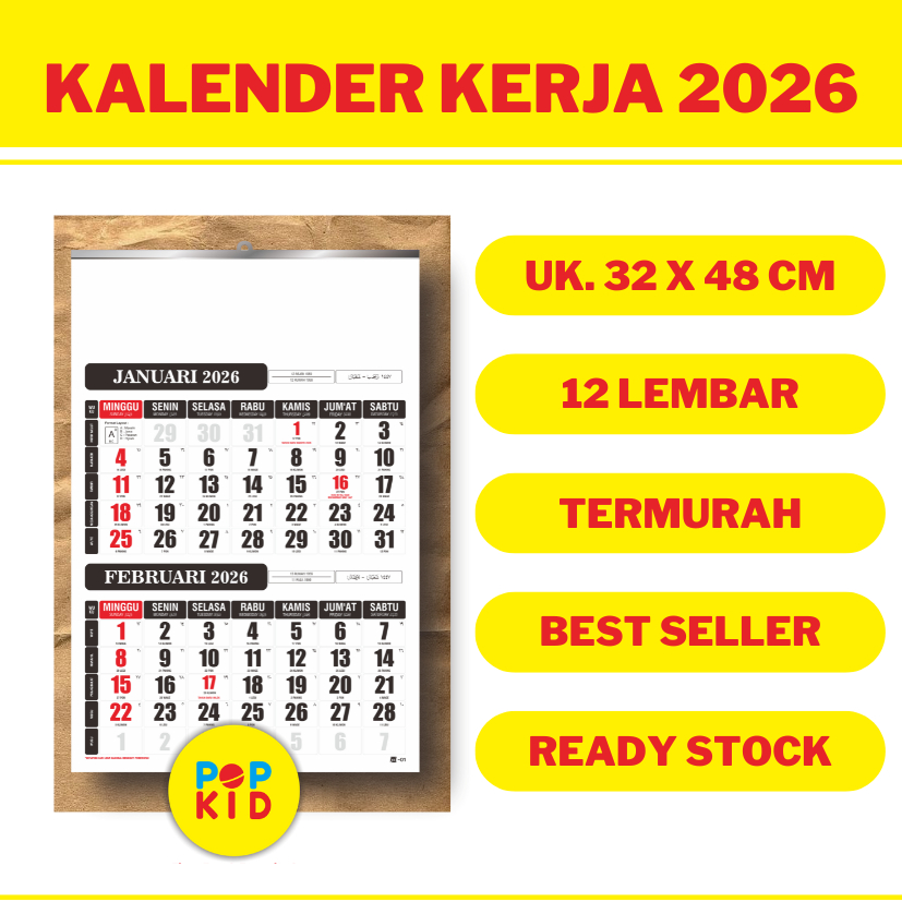 

TERLARIS KALENDER DINDING DWI WULAN TERBARU - 6 LEMBAR