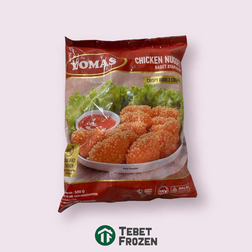 

YOMAS CRISPY NUGGET 500GRAM - TEBET FROZEN