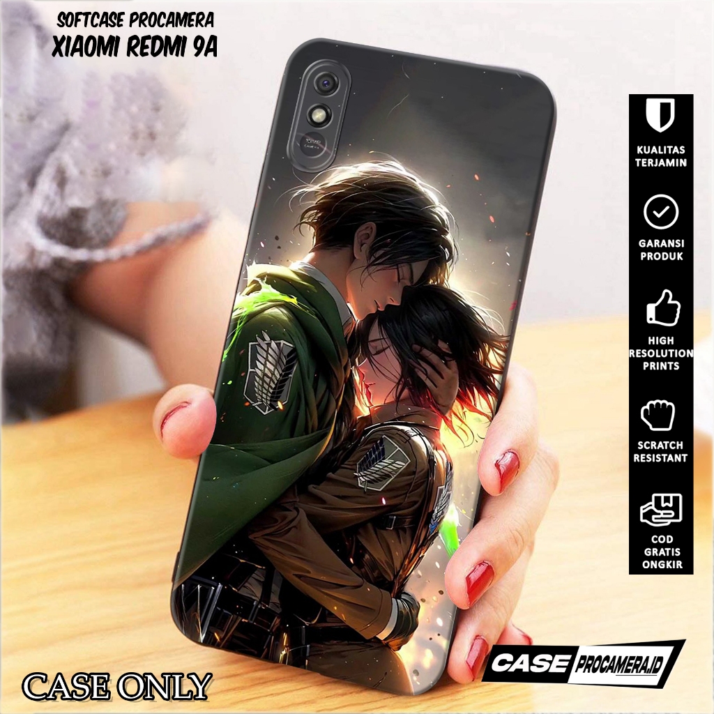 Case XIAOMI REDMI 9A - Casing XIAOMI REDMI 9A [ Anime Aot ] Silikon XIAOMI REDMI 9A  - Kesing Hp - C