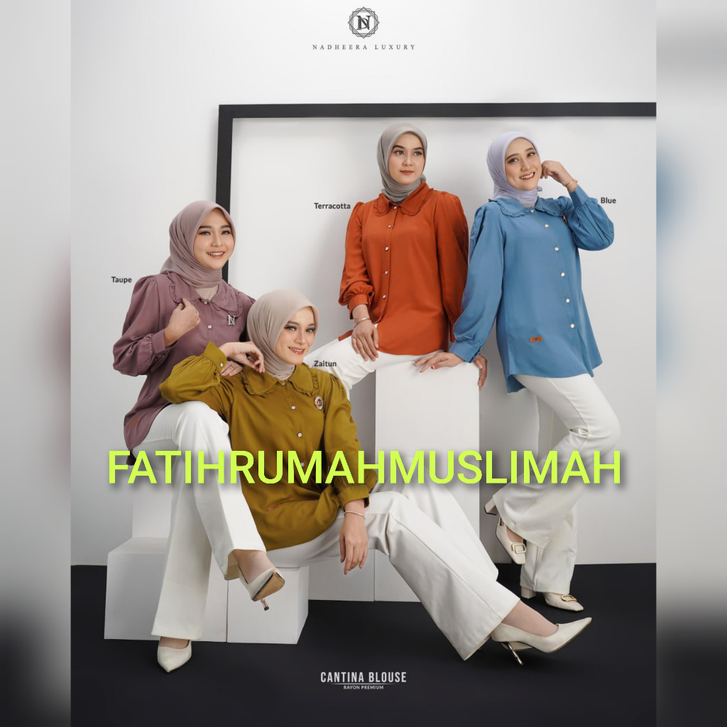 NEW / TERBARU / NADHEERA LUXURY / BLOUSE DEWASA / TUNIK NADHEERA / BLOUSE TUNIK / BADHEERA CANTINA /