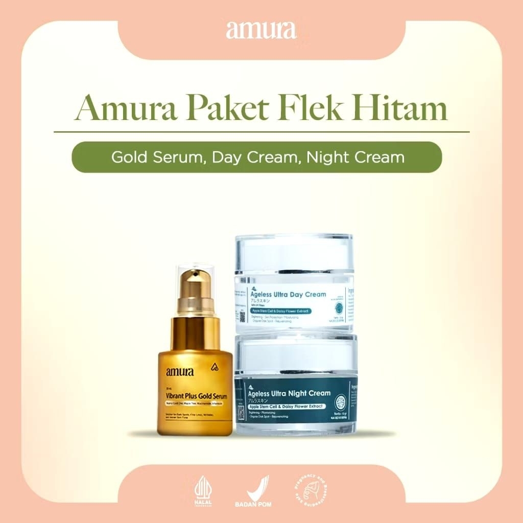 Skincare Amura spesialis Flek hitam | atasi flek hitam, garis halus, kerutan dan kusam