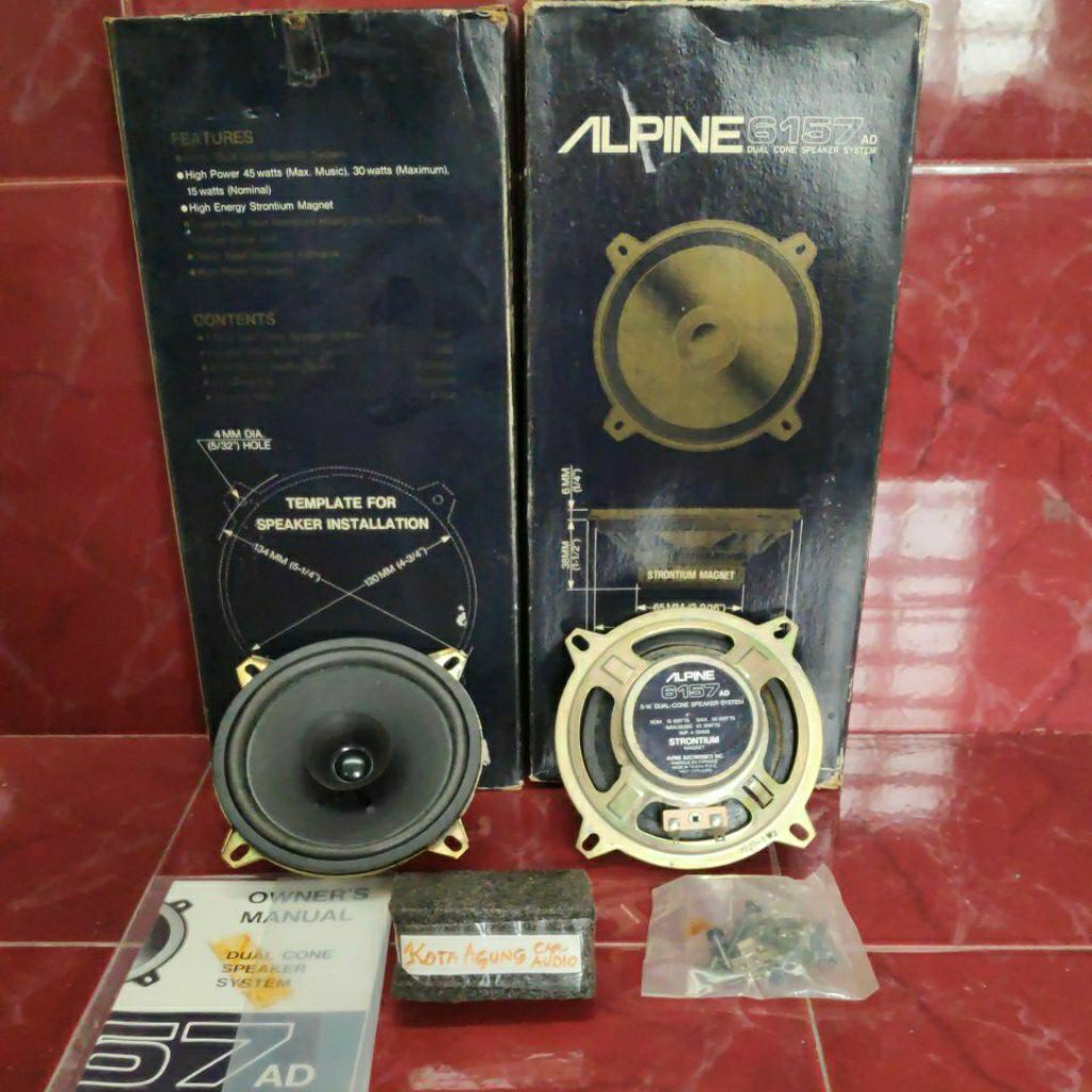 Speaker Alpine 6157 5-1/4" Dual Cone