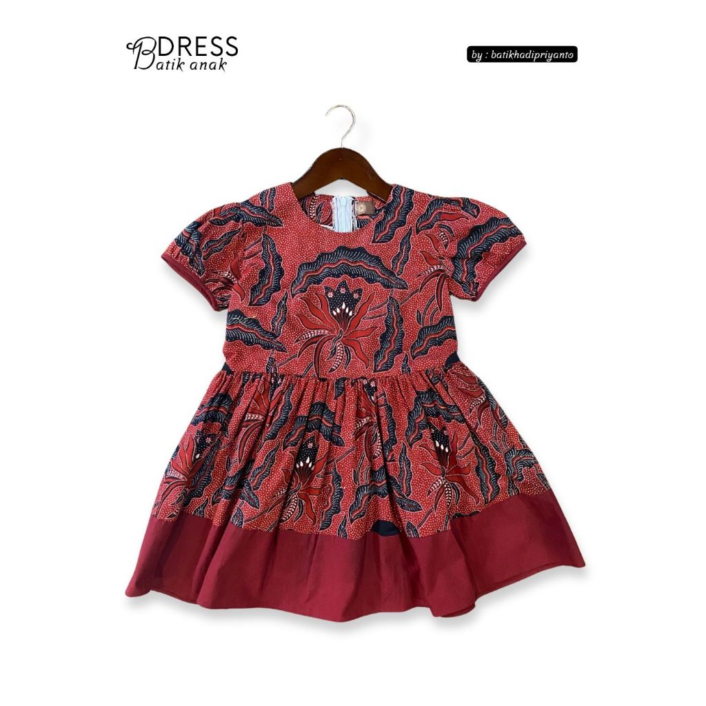 Dress Batik Anak Kombinasi