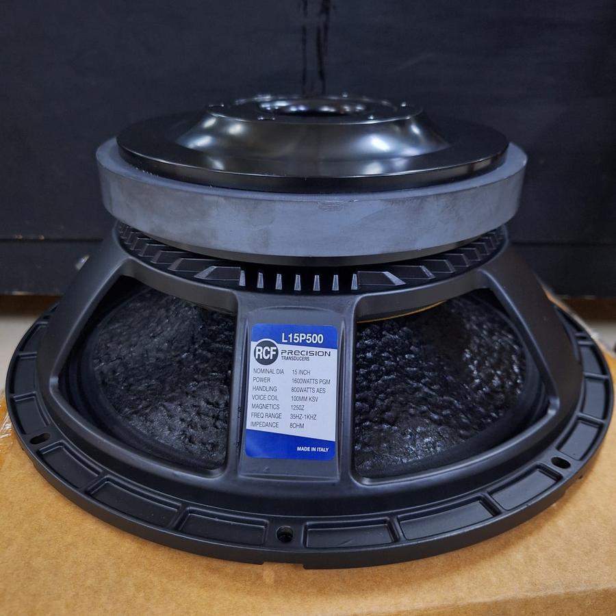 SPEAKER RCF 15P500 / 15 P500 – 15 INCH – VC 4,5 INCH – KULIT JERUK COATING LUAR DALAM – SUBWOOFER