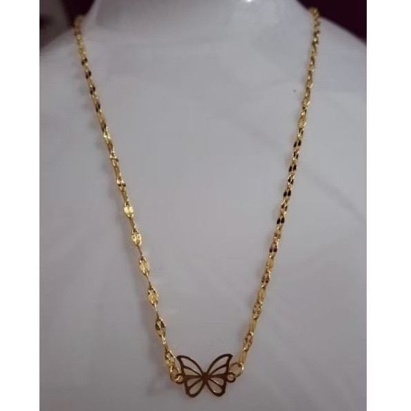 Kalung Fuji Variasi Emas Kupu 0,1gram Semar Ismoyo J5