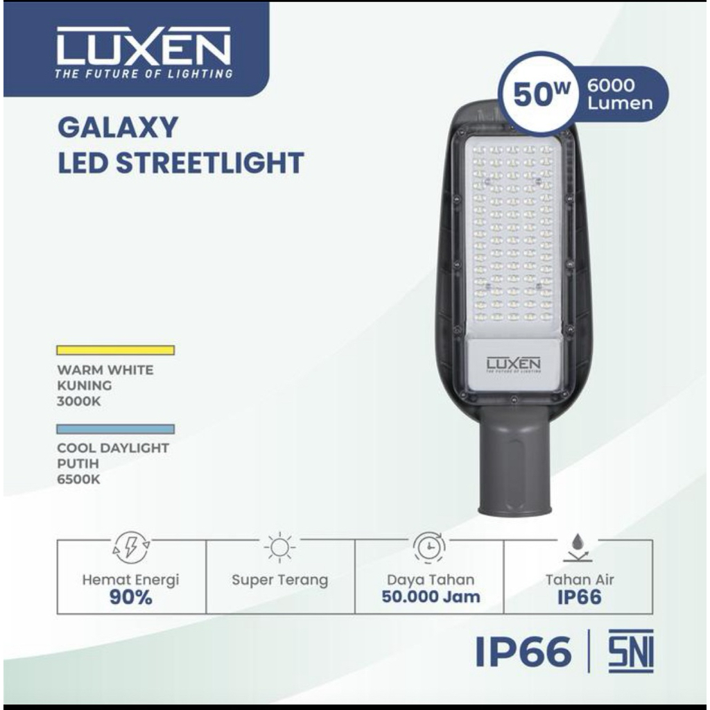 LAMPU JALAN GALAXY 50W / LAMPU JALAN PJU 50W LUXEN