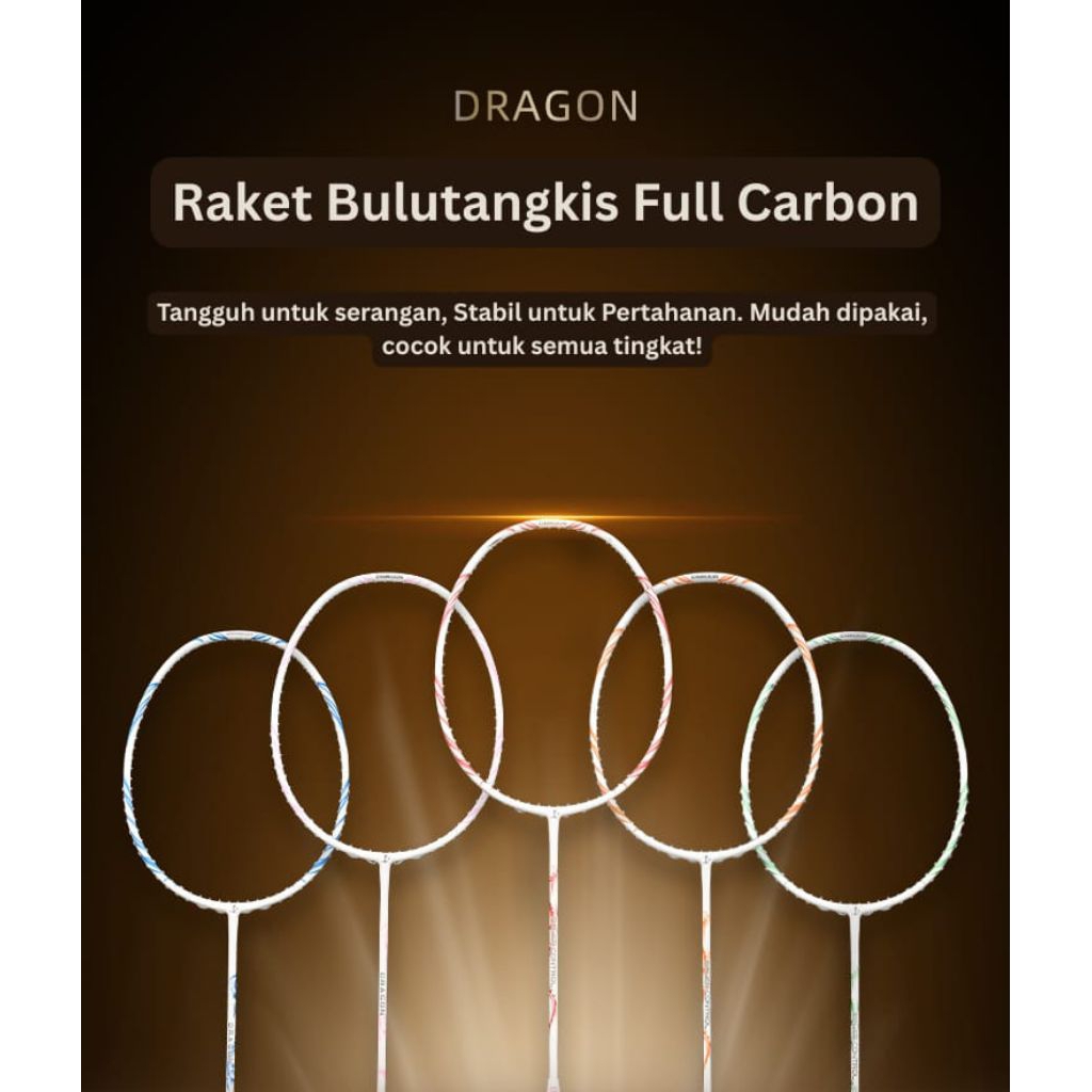 Raket Badminton BANEX Carbon Fiber Badminton Racket – 5U, Super Light, High Performance Pemula Proff