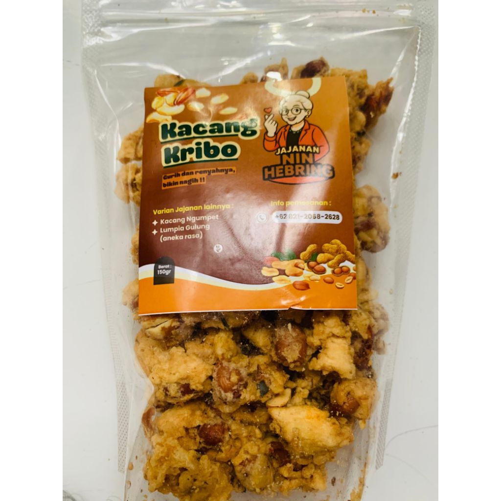 

snack makanan ringan kacang kribo
