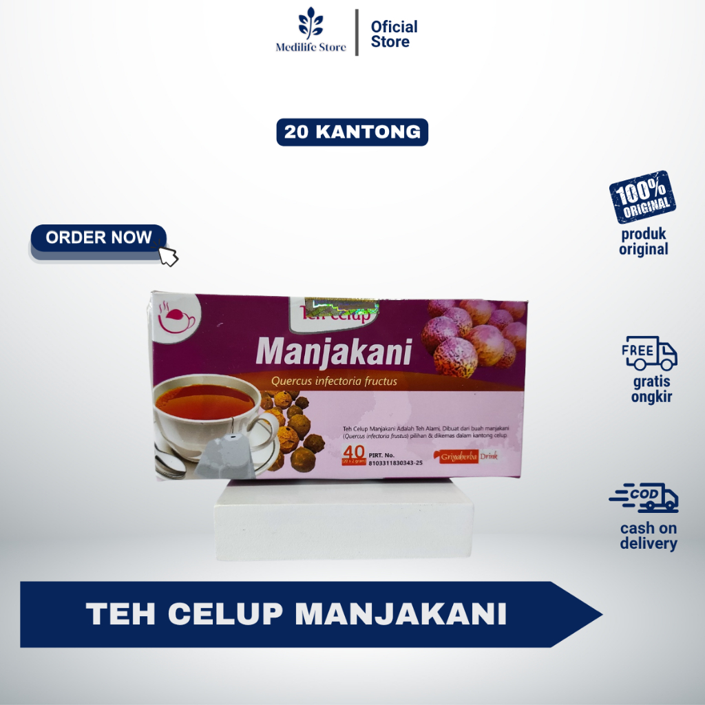 

(COD) TEH HERBAL MANJAKANI - 20 kantong celup | jaga kesehatan kewanitaan & kencangkan area intim | original 100%