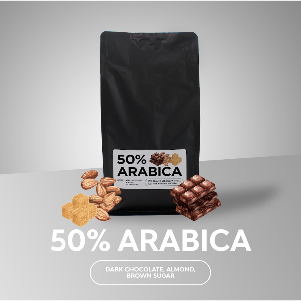 

Koeslan Coffee Roastery - Blend Espresso 50% Arabika - 50% Fine Robusta (1000gr) - BIji Kopi 1kg