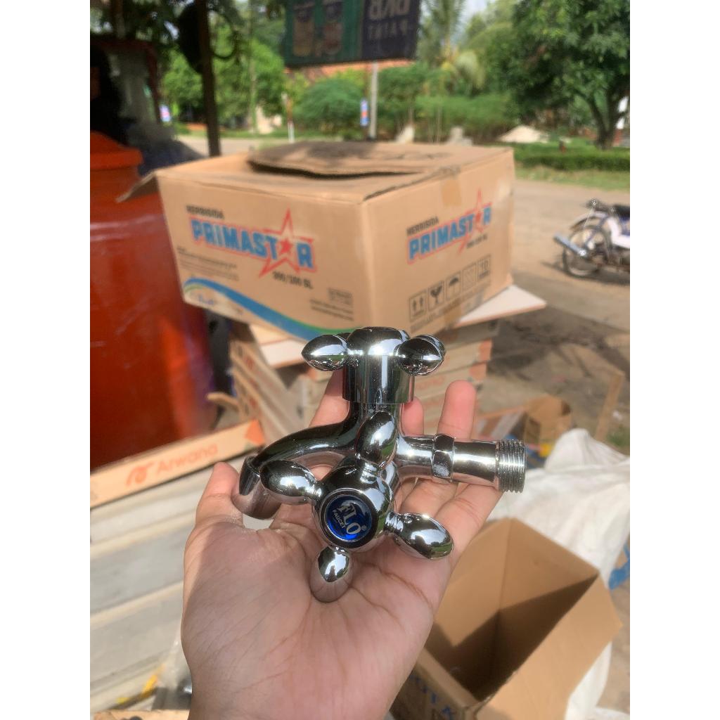 Kran Shower Cabang I Kran Air Tembok Double ORIGINAL