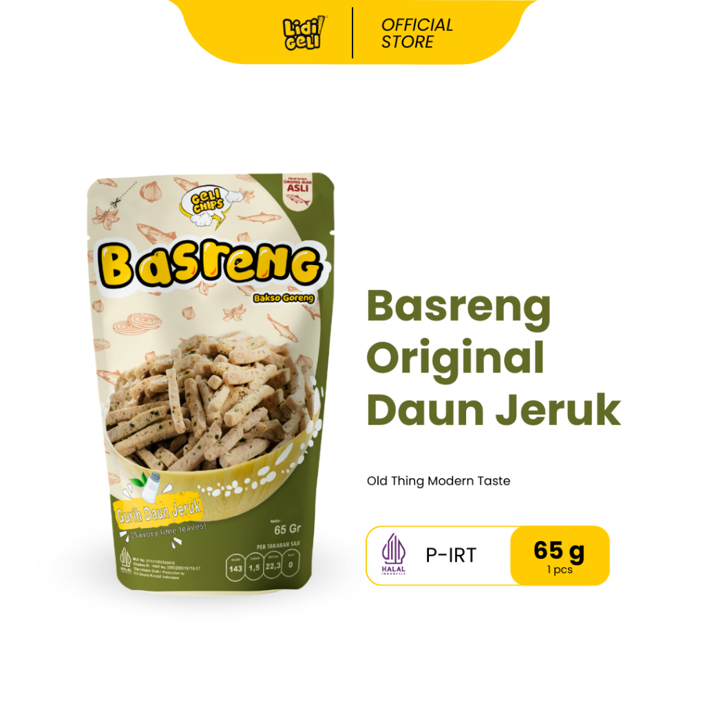 

Geli Chips - Basreng Original Daun Jeruk 65gr