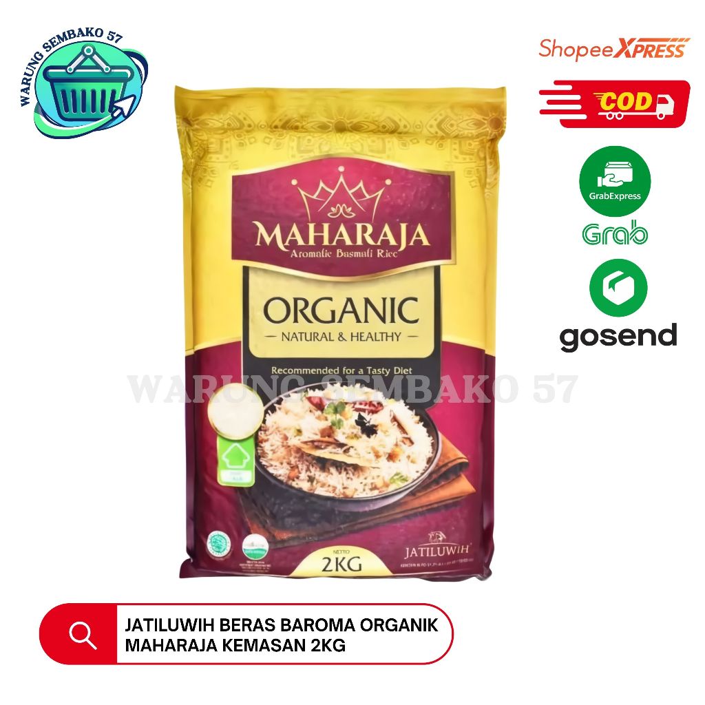

Jatiluwih Beras Baroma organik Maharaja Kemasan 2kg Untuk Diet Penderita Diabetes