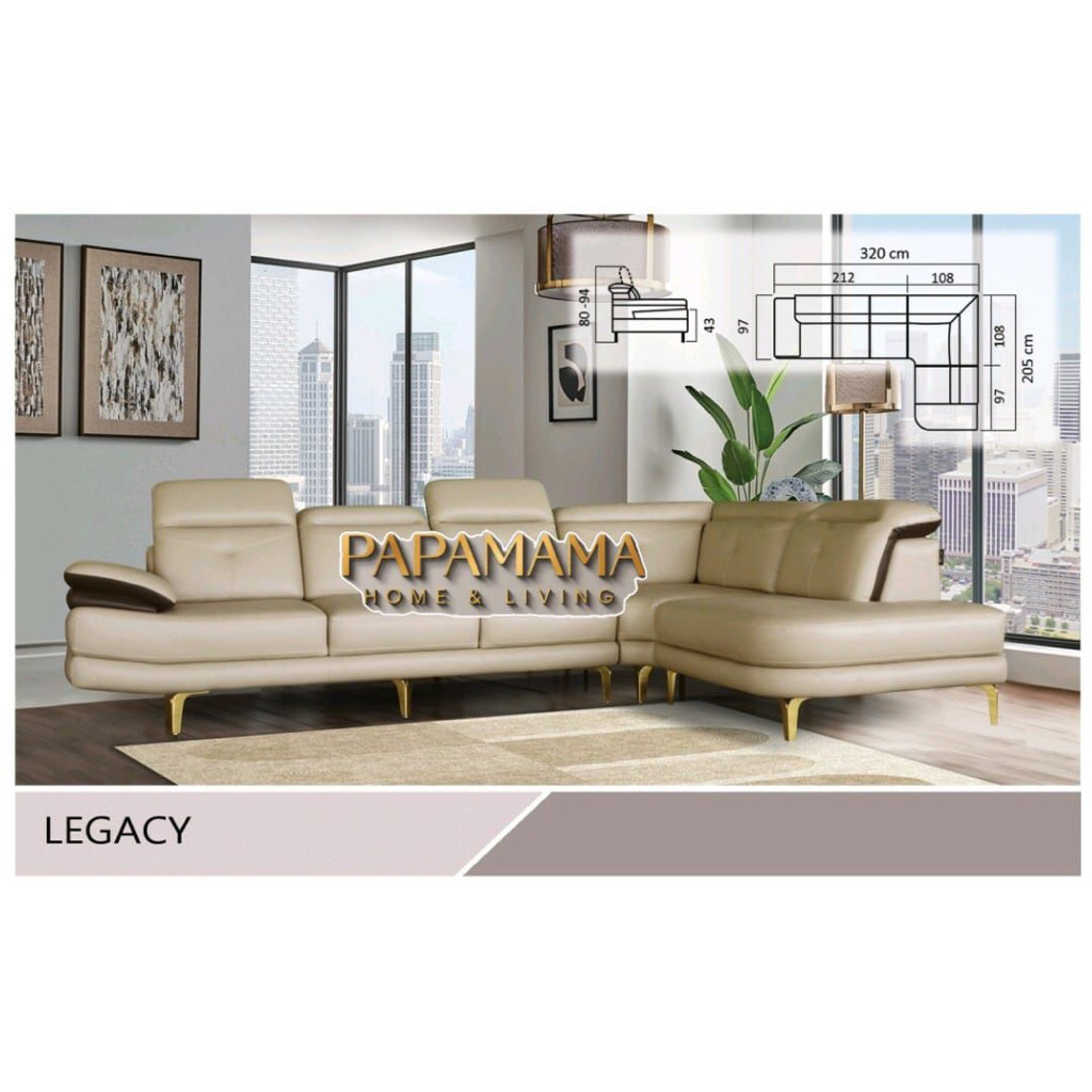 Sectional Sofa Modis Legacy - Sofa L Panjang 320cm - Sofa Keluarga Bergaransi - Medan