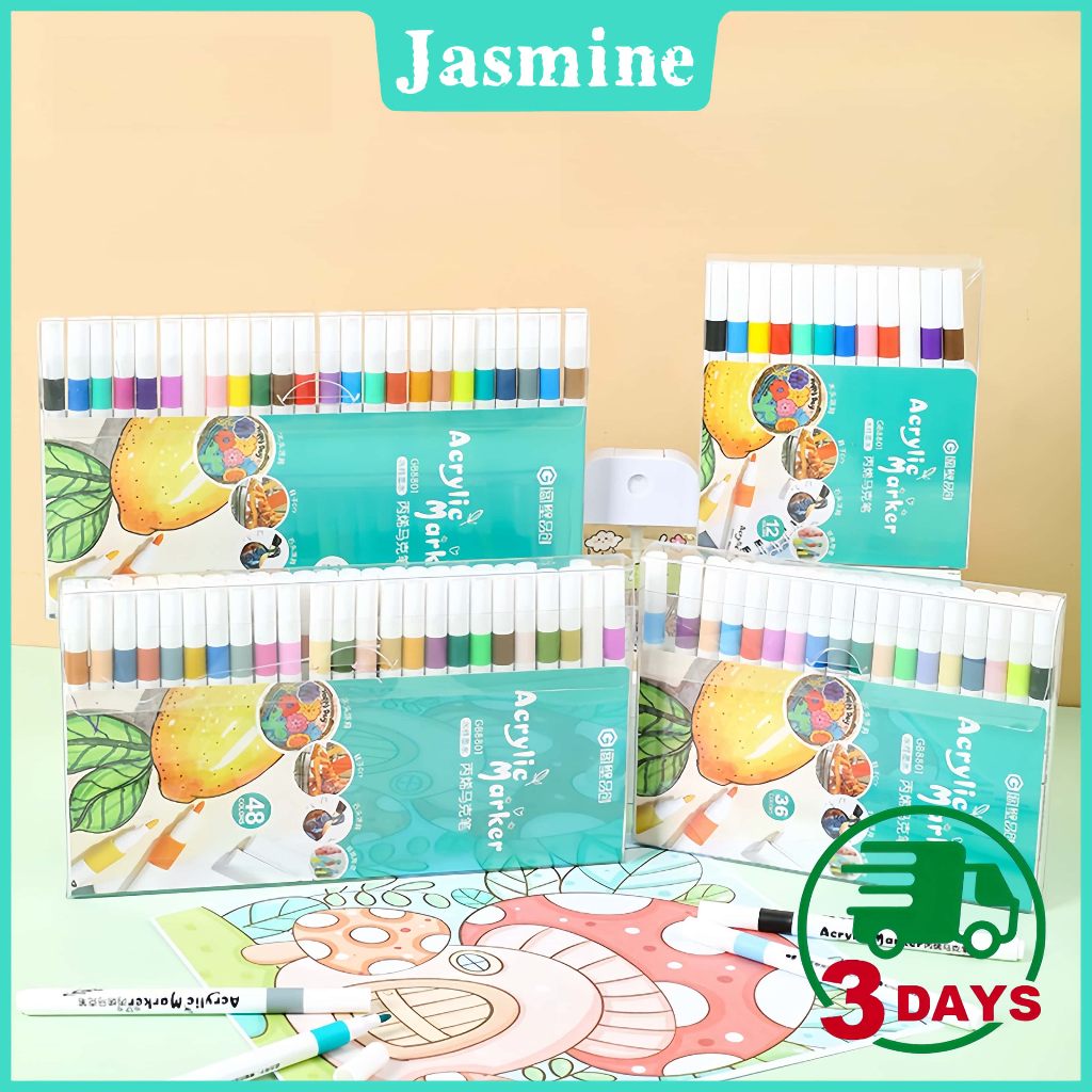 

Pen Akrilik Marker Warna Cepat Kering Tahan Air / Spidol Marker Acrylic Painter / Menggambar Kreativitas Seni Edukasi Anak Grasp Acrylic Markers / Pen Akrilik Marker Painter Set / Pulpen Warna Tahan Air Dan Tahan Lama