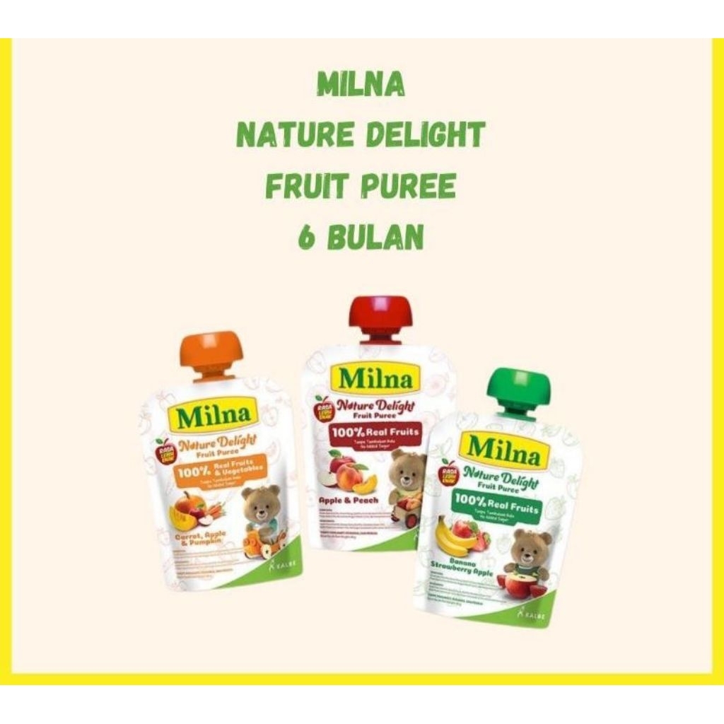 Milna Nature Delight, pure buah untuk selingan Si Kecil