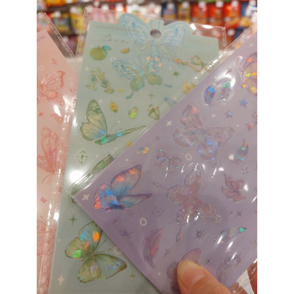 

Sticker butterfly glow premium
