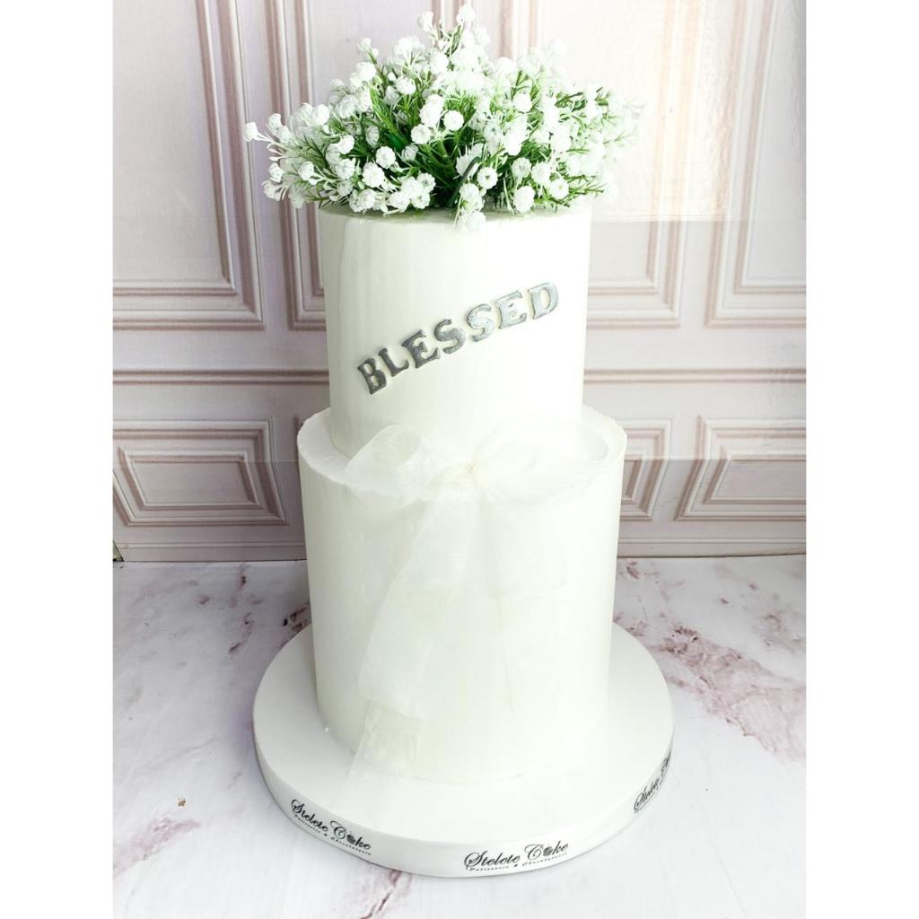 

Kue Ulang Tahun/Birthday cake/kue Ultah Tema white Baby Breath/Kue Birthday jakarta