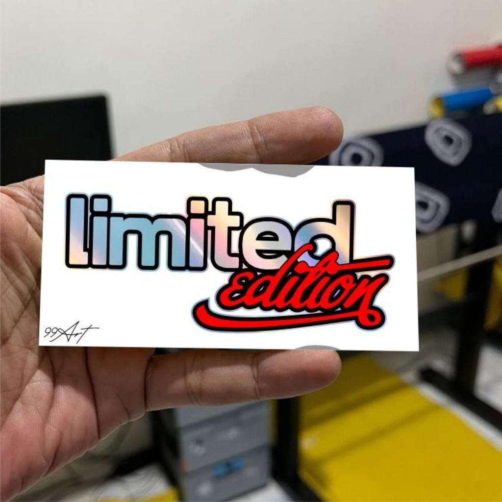 

A60, limited edition, stiker limited edition, stiker reflektive nyala dan hologram