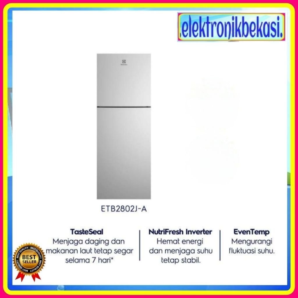 KULKAS ELECTROLUX ETB 2802 J A / KULKAS ELECTROLUX 2 PINTU ETB 2802 J A / ELECTROLUX ETB2802JA