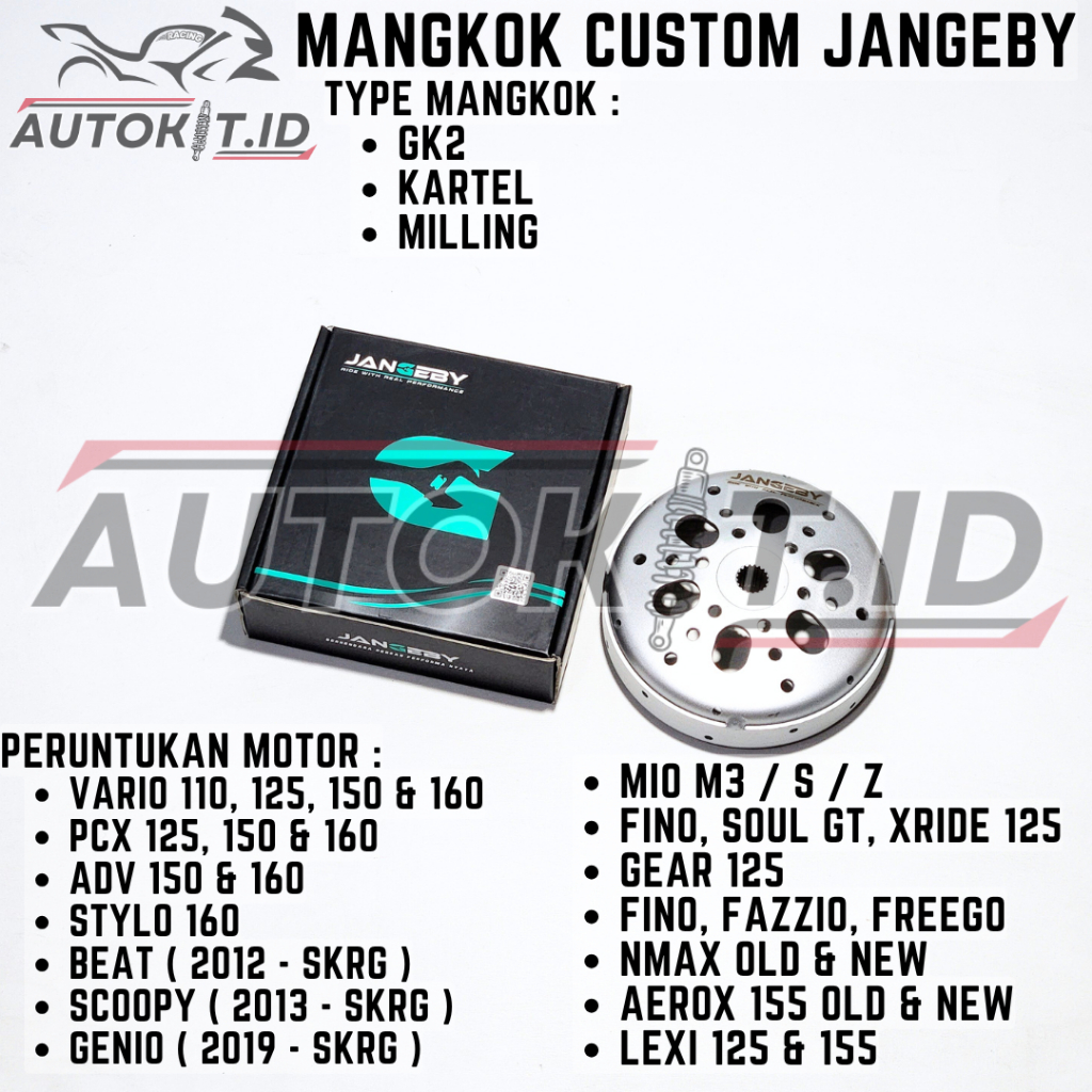 MANGKOK CUSTOM JANGEBY GK2 - KARTEL - MILLING UNTUK VARIO 125 150 160 - PCX 125 150 160 - ADV 150 16