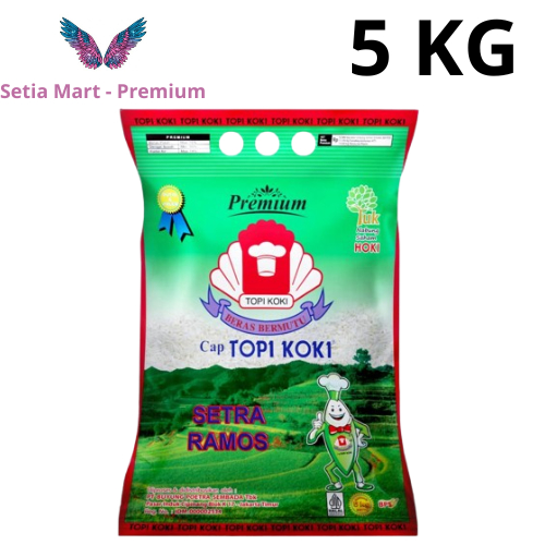 

Beras Putih Premium Setra Ramos Cap Topi Koki 5 Kg